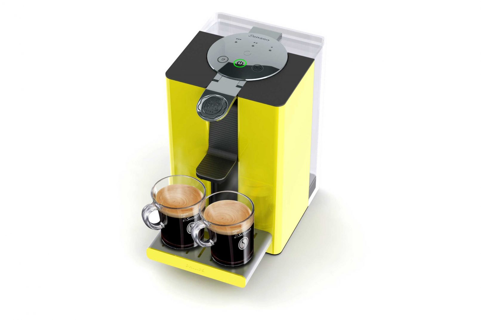 Philips Senseo concept visualisatie in geel